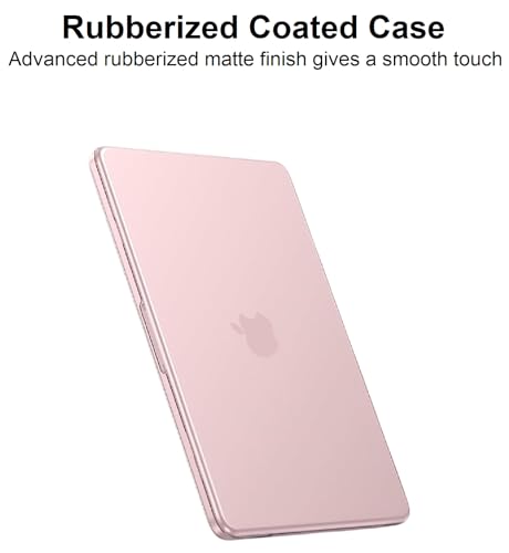 Image of Midkart Matte Case Compatible with MacBook Neo 13 inch 2026 Release Model A3404 A18 Pro Chip 3 in 1 Kit Precise Fit Protective Hard Shell Plastic Cover Keyguard & Dust Plugs, Blush
