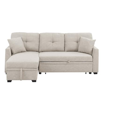 Consejos para Comprar Sofa Cama en L los más solicitados. 45 Camillas para sala de estar, sofá seccional convertible en forma de L, sofá cama, sofá de esquina de 83 pulgadas para sala de estar, sofá seccional con almacenamiento y...