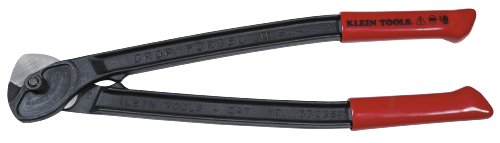 Klein Tools 63035SC Specialty Cable Cutter, Wire Rope Cutter Cuts Wire up to 9/32-Inch and Stoffel Container Seals