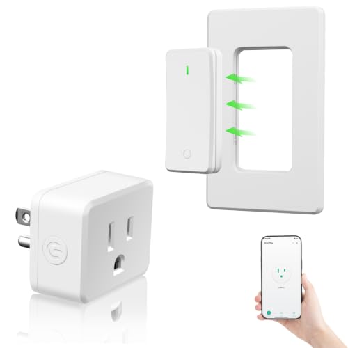 Image of Greencycle WiFi Plug with Switch,App /Voice /Wireless Switch 3 Ways Control