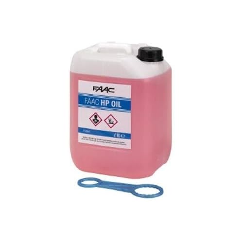 Dieffematic - FAAC HP Oil Olio Idraulico Originale 714041 - Confezione 10 Litri per Automazioni Cancelli