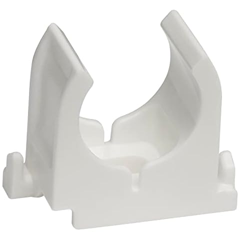 Clip para tubo de 20mm, 30 unidades, color blanco Cover