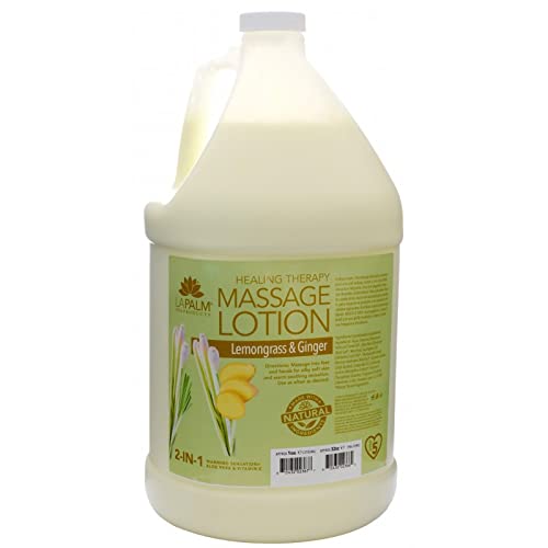 Amazon.com : La Palm Massage Lotion 1 Gallon | Lemongrass & Ginger