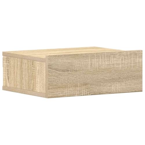 vidaXL Mesita Noche flotantes contrachapada Color Roble 40x30x15 cm