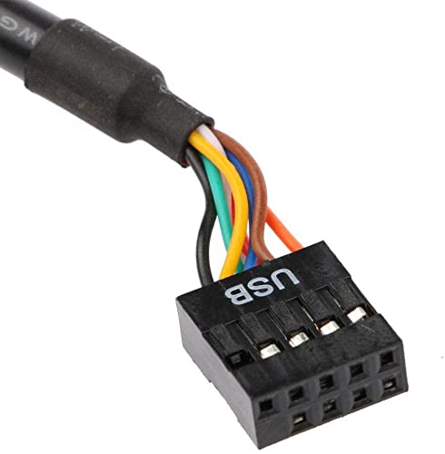 PrimeX PX-4584 Anakart USB 2.0 Girişi USB 3.0 Porta Çevirici Kablo, 9 Pin USB 2.0 Anakart Header to 19 Pin USB 3.0 Ön Panel Dönüştürücü, PC Kasa Ön USB Port Bağlantı Adaptörü