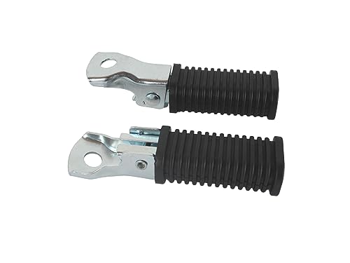 Sozius Fußrasten Satz klappbar mit Gummi, flache Ausführung, universal für Simson Motorrad Moped Mofa S50 KR51 Zündapp