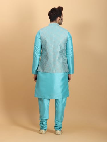 Image of Ethluxis Men Kurta Pyjama Jacket Set