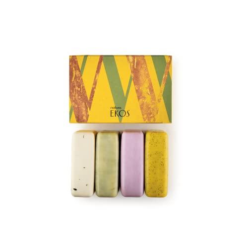 NATURA - Ekos Exfoliating and Creamy Soap Set - Aai, Maracuja, Castanha, Andiroba - 100% Vegan - Cruelty- - 4 x 100g - Image 3