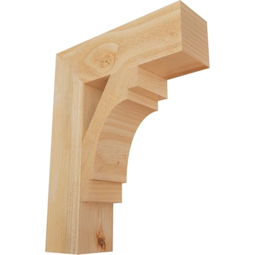 4"W x 14"D x 18"H Merced Block Rough Sawn Bracket, Douglas Fir
