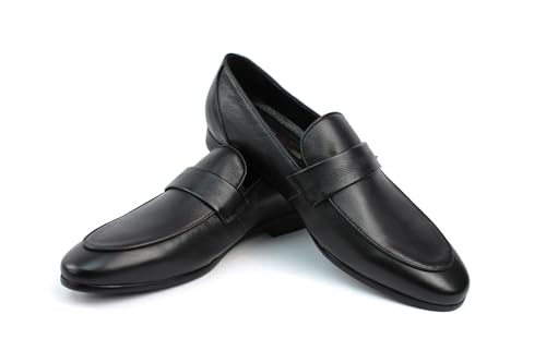 Men's Exclusive Genuine Leather Slip On Dress Shoes Loafers3