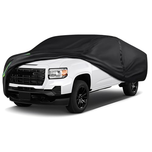 Image of 16-Layer 600D Heavy Duty Universal Full Car Cover for Outdoor & Indoor Use - All Weather Sun UV Rain Snow Dust Proof, Waterproof Scratch Resistant,Fits Pickup Body Length 213 inch-237 inch /17.7-19.7 ft