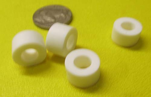 Polypropylene Spacer, Unthreaded, 500 OD x .252 ID x .250 Length, 10 Pcs.
