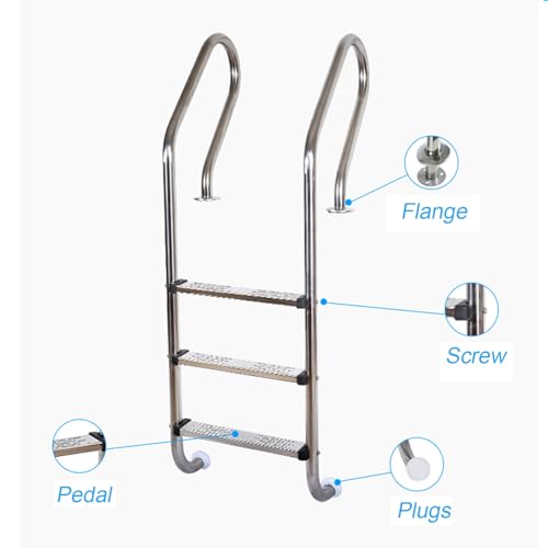 Escalera para piscina de acero inoxidable miniatura 5