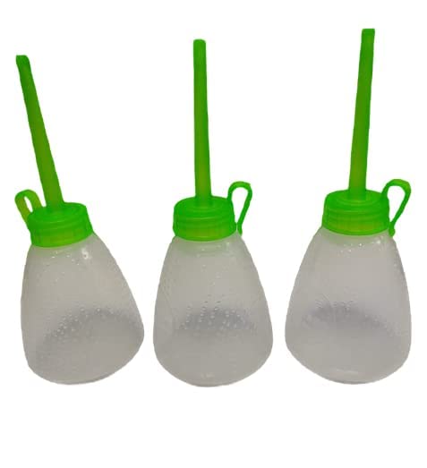 Lubricant Oil Can plastic Body for Car Multipurpose Oil Can Manual Dispenser Sewing Machine DIY Craft Pump Body Car/Bike/Kitchen Empty Squeeze Bottle with Nozzle for Loading (90ml) 3pcs.(90ML 3PC)