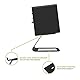 Kanto SE4 Elevated Desktop Speaker Stands for Midsize Speakers | Universal Compatibility | Supports up to 9 lbs | Pair | Black