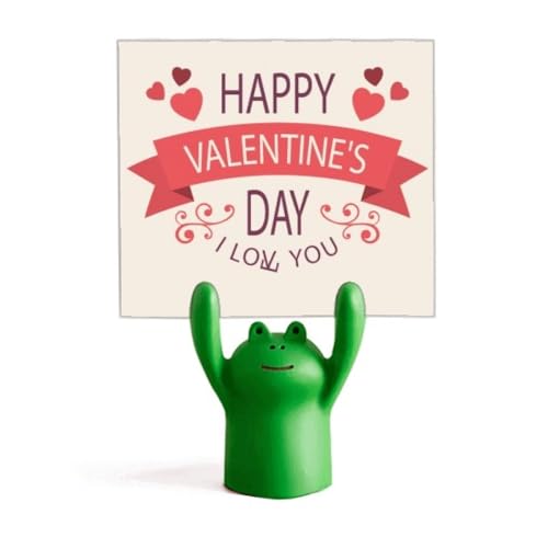 Porte-mémo grenouille cadeau original Saint-Valentin pour couple
