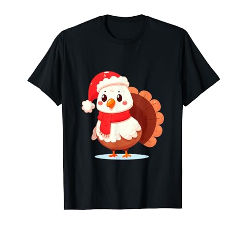 Cute Turkey Funny Thanksgiving Christmas Design Camiseta