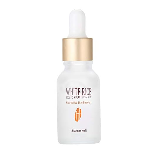 Esencia facial de suero, Cuidado de la piel con arroz blanco, Hidratación profunda, Piel hidratante, Nutre la cara, Corrección de manchas oscuras, Antienvejecimiento, Piel lisa reafirmante 15 ml