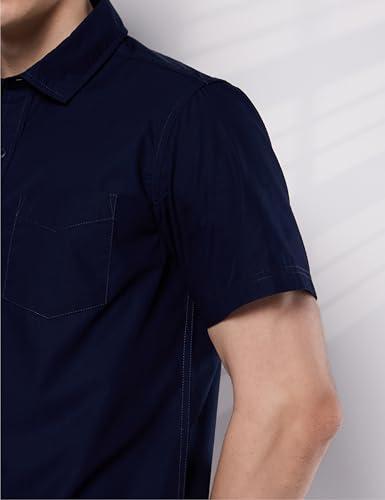 Image of Symbol Premium Men's Cotton Poplin Casual Shirt - Regular Fit | Half Sleeve | Pure Cotton (Available in Plus Sizes)