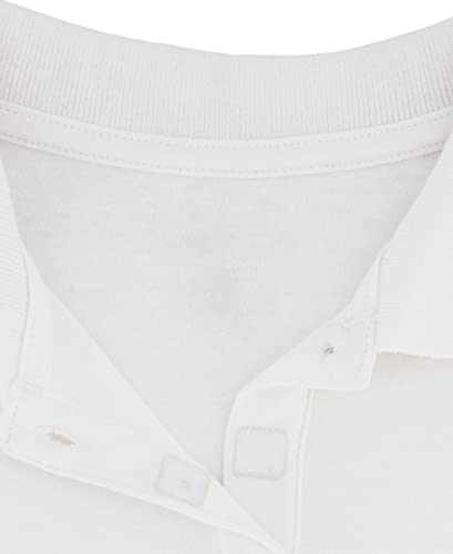 IZOD Girls' School Uniform Adaptive Short Sleeve Polo Shirt, Velcro Closure & Faux Buttons, Comfortable Interlock Fabric4