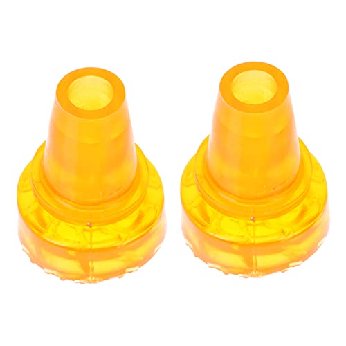 FRCOLOR 2pcs Crutches Non-Slip Mat Old Man Cane Self Standing Tip Hiking Pole Tip Hiking Sticks Tips Crutch Feet Cover Cane Anti Slip Travel Foot Rest Hiking Cane Elder Large Protector PVC