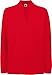 Produktbild Fruit of the Loom Herren Premium Long Sleeve Polo Poloshirt, Rot (Red 400), Small