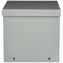 Hoffman A6R66 NEMA 3R Enclosure, Screw Cover, Galvanized, Paint Finish, 6" x 6" x 6"