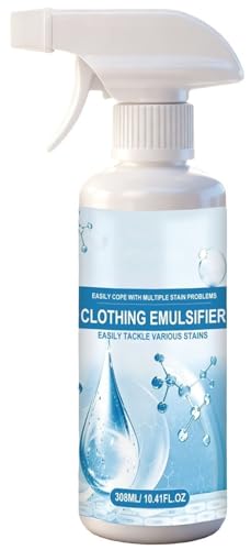 Emulsionante for Ropa Quitamanchas, 10 Onzas Líquidas Limpiador De Ropa Emulsionante No Iónico Limpiador De Ropa Acondicionador De Telas Restaurar