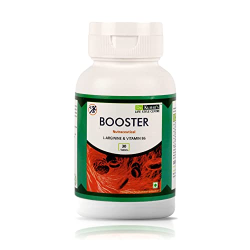 Ijk Lifestyle Centre Booster Nitrogen L-Arginine Tablets | Hcl & Vitamin B6 | Support Healthy Blood Circulation | Health Supplement | 30 Tablets | 1000Mg #TOP1