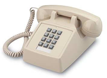 Teléfono de Escritorio Industrial con Teclado Beige miniatura 1