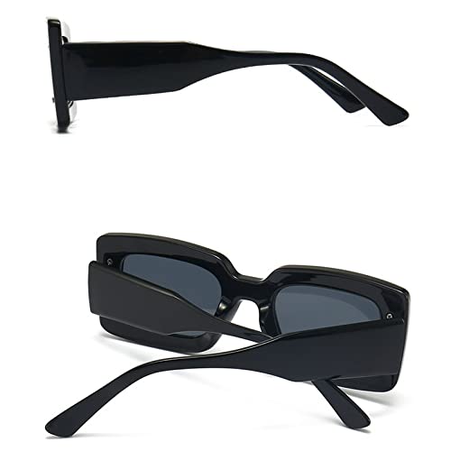 Image of Fashion Square Sunglasses For Women Men Rivet Decoration Luxury Ladies Sun Glasses UV400 Shades Lady Leopard Eyewear