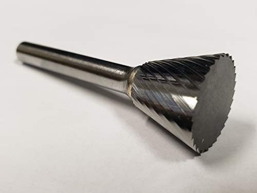 Fresa de carburo de una sola corte SN-7 3/4" x 5/8" sobre mango 1/4" miniatura 1