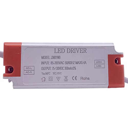 Image of LED Driver 300mA 600mA 900mA 1-3w 4-7w 8-12w 12-18w 18-25w 25-36w LED Constant Current Driver Power Unit Supply for LED Bulb Transformers (25-36W 300mA)