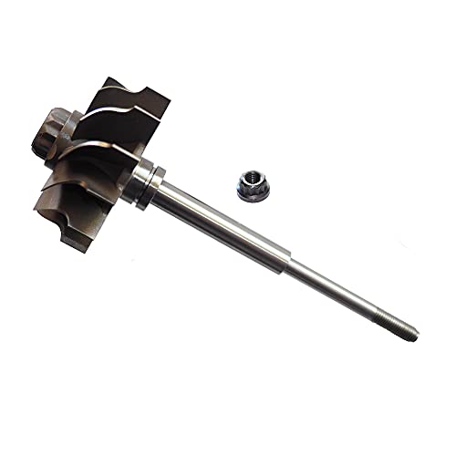 Turbina de eje de rueda turbo para Holset HX35 HX35W HX40W HX351CW HIE HIC Cummins Dodge Truck Turbocompresor 3592766 3538881 3519336 12 cuchillas actualizadas 70 mm x 60 mm