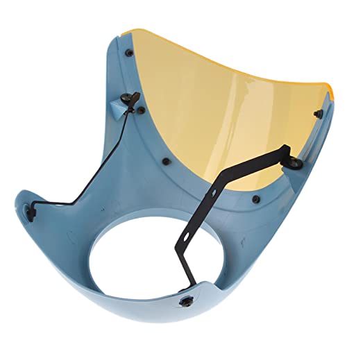 Carénage de phare avant pour moto custom bulle de protection optique ronde