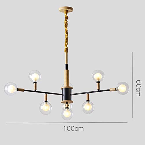 Lustre chic Sputnik moderne industriel CFWSHJ en finition métal brossé