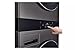 LG WashTower Stacked Smart Laundry Center 5.0 Cu.Ft. Front Load Washer & 7.4 Cu.Ft. Electric Dryer in Black Steel w/Steam