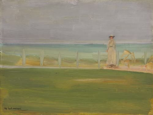 Toile Dame Am Strand Max Liebermann peinture murale 60x90cm pour salon