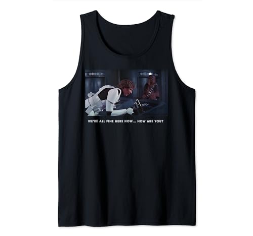 Débardeur Star Wars We're All Fine Here Now idéal pour le sport et l'été