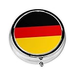 Matériaux de haute qualité : cette mini boîte à médicaments WZYWHJ à motif drapeau allemand est fabriquée avec des matériaux sûrs qui peuvent garantir votre utilisation à long terme, protéger les pilules ou les comprimés de l'humidité ou de la poussière, les garder au sec et au frais, maximiser leur fraîcheur et prolonger leur durée de vie.