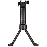 Outdoor Tactical Bipod 6 Inch to 9 Inch Adjustable Rifle Bipod with Picatinny Rail Kits for Outdoor Sports (Black)
