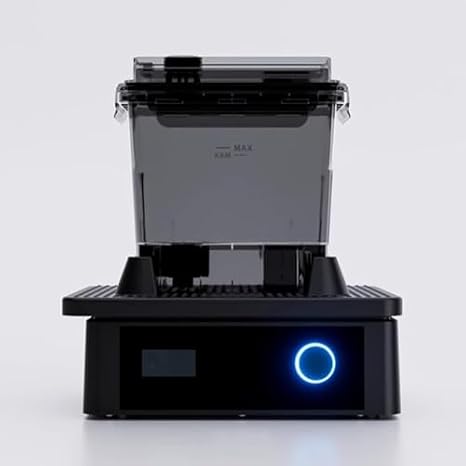 3D Printer Cleaning Machine, Oscillating Wash for Resin Models, Fast Clean Time 4 Min, Snap-in Drain Port, Compact Size 198x123x150mm