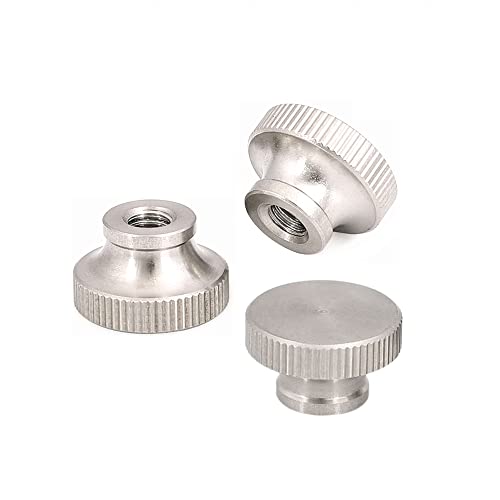 5 pz M10-1.5 foro cieco in acciaio inox 304 Dadi a testa alta, dadi zigrinati, dadi zigrinati, manopole dadi