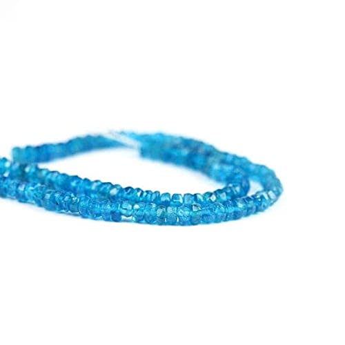 Apatite bleu néon perles de 3mm pour créer vos bijoux d'été