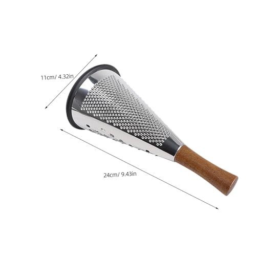 Rallador Manual con Mango Ergonómico de Acero y Madera miniatura 2