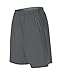 Alleson Athletic -Teen Youth Training Shorts with Pockets, Charcoal, Large