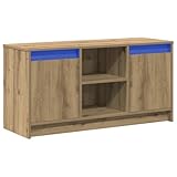 【 Holzwerkstoffkonstruktion Der Schrank aus hochwertigem Holzwerkstoff vereint Langlebigkeit mit stylischem Look. Er hält deinen Fernseher und deine Geräte stabil und sieht lange gut aus. Außerdem ist Holzwerkstoff umweltfreundlich und nutzt nachhaltige Ressourcen.