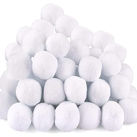 75 Pack Indoor Snowballs Fight Set, Fake Snowballs for Kids Indoor, 3 Inch Christmas White Fake Snowballs Decoration, Realistic Plush Snowballs for Kids Adults Indoor & Outdoor Snow Fight & Toss Game Cover