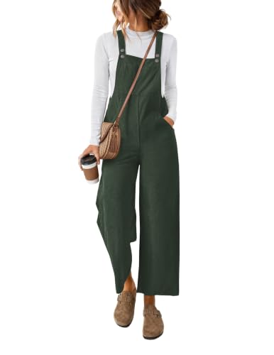 Ekouaer Corduroy Overalls for Women Casual Loose Jumpsuits with Pocket - image 1