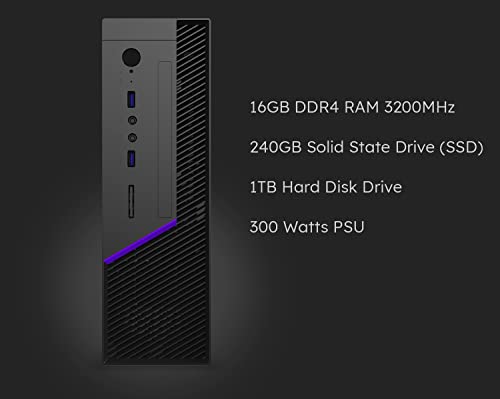 New 2022 Intel Enigma 11 desktop PC, 16GB RAM, 240GB SSD + 1TB Hard Drive Storage, i5 11400 12-Thread 4.4GHz CPU, 4K HDMI, WIFI, Keyboard and mouse, Windows 11 Pro - Image 5